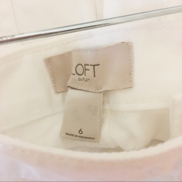 ✨ LOFT | White Denim Jean Skirt - Picture 8 of 8